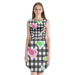 Cute Spring Pattern Sleeveless Chiffon Dress   by Valentinaart