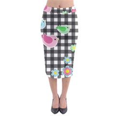 Cute Spring Pattern Midi Pencil Skirt by Valentinaart