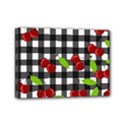 Cherries plaid pattern  Mini Canvas 7  x 5  View1