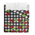 Cherries plaid pattern  Duvet Cover Double Side (Full/ Double Size) View1