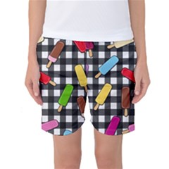 Ice Cream Kingdom  Women s Basketball Shorts by Valentinaart