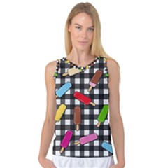 Ice Cream Kingdom  Women s Basketball Tank Top by Valentinaart