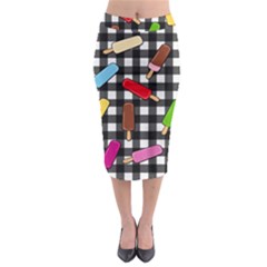 Ice Cream Kingdom  Midi Pencil Skirt by Valentinaart