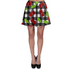 Cherry Kingdom  Skater Skirt by Valentinaart