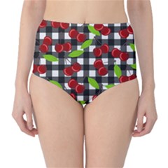 Cherry Kingdom  High-waist Bikini Bottoms by Valentinaart