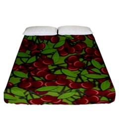 Cherry Jammy Pattern Fitted Sheet (california King Size)