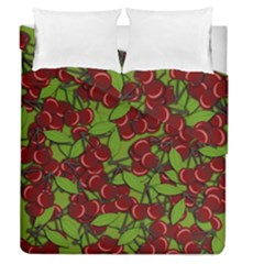 Cherry Jammy Pattern Duvet Cover Double Side (queen Size)