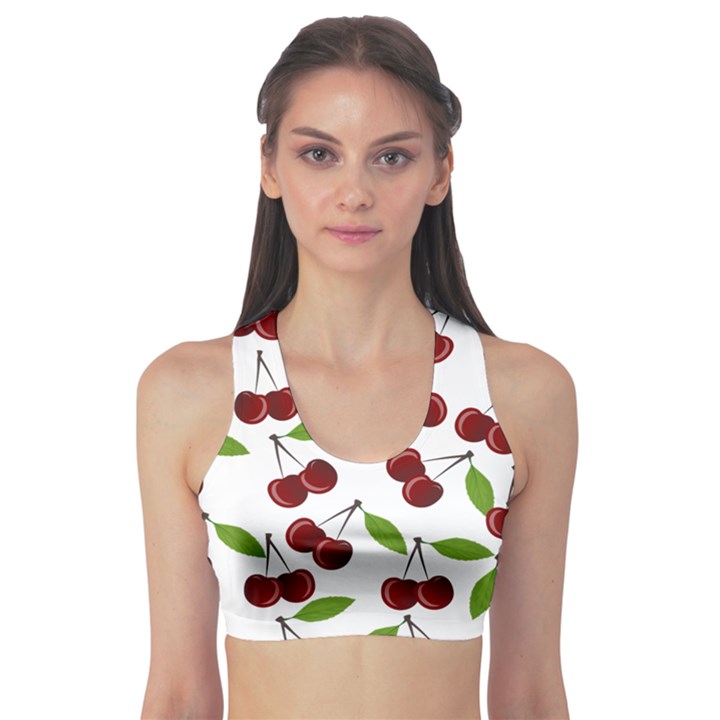 Cherry pattern Sports Bra