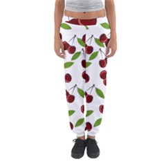 Cherry Pattern Women s Jogger Sweatpants by Valentinaart