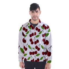 Cherry Pattern Wind Breaker (men) by Valentinaart