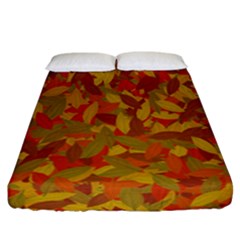 Orange Autumn Fitted Sheet (california King Size)