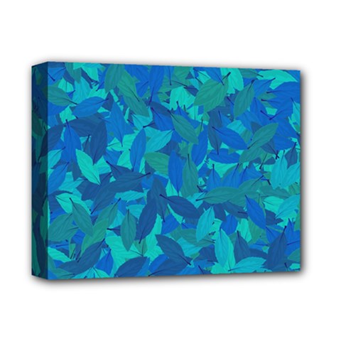 Blue Autumn Deluxe Canvas 14  X 11  by Valentinaart