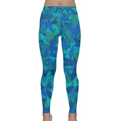 Blue Autumn Classic Yoga Leggings by Valentinaart