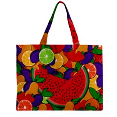 Summer Fruits Zipper Mini Tote Bag by Valentinaart