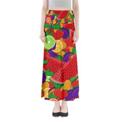 Summer Fruits Maxi Skirts by Valentinaart