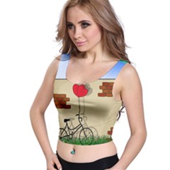 Secret Love Crop Top by Valentinaart