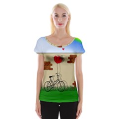 Secret Love Women s Cap Sleeve Top by Valentinaart