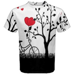 Love Hill Men s Cotton Tee by Valentinaart