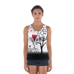 Love Hill Women s Sport Tank Top  by Valentinaart