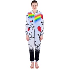 Love Hill - Rainbow Hooded Jumpsuit (ladies)  by Valentinaart