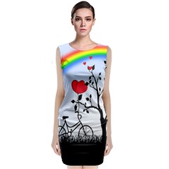 Love Hill - Rainbow Classic Sleeveless Midi Dress by Valentinaart