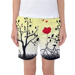 Romantic Sunrise Women s Basketball Shorts by Valentinaart