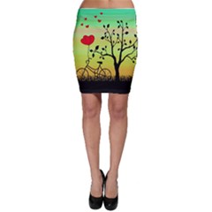 Love Sunrise Bodycon Skirt by Valentinaart