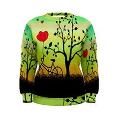 Love Sunrise Women s Sweatshirt by Valentinaart