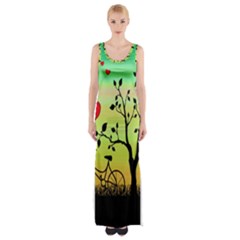 Love Sunrise Maxi Thigh Split Dress by Valentinaart