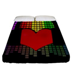 Love Music Fitted Sheet (california King Size)