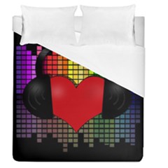 Love Music Duvet Cover (queen Size)