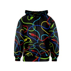 Audio Cables  Kids  Zipper Hoodie by Valentinaart