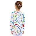 Colorful audio cables Kids  Long Sleeve Tee View2