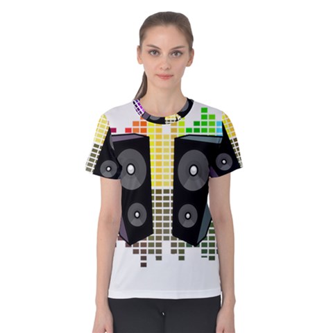 Loudspeakers - Transparent Women s Cotton Tee by Valentinaart