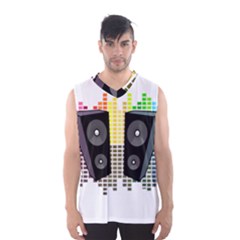 Loudspeakers - Transparent Men s Basketball Tank Top by Valentinaart