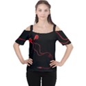 Earphones  Women s Cutout Shoulder Tee View1