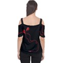 Earphones  Women s Cutout Shoulder Tee View2