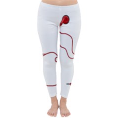 Earphones  Classic Winter Leggings by Valentinaart