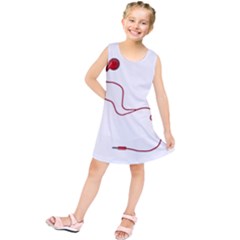 Earphones  Kids  Tunic Dress by Valentinaart