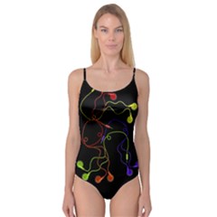 Colorful Earphones Camisole Leotard  by Valentinaart