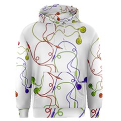 Colorful Earphones  Men s Pullover Hoodie by Valentinaart