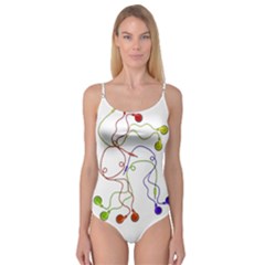 Colorful Earphones  Camisole Leotard  by Valentinaart