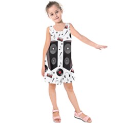 Loud Music Kids  Sleeveless Dress by Valentinaart