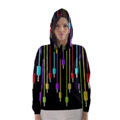 Plug In Hooded Wind Breaker (women) by Valentinaart