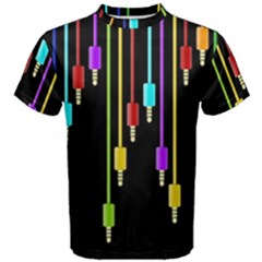 Plug In Men s Cotton Tee by Valentinaart