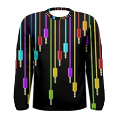 Plug In Men s Long Sleeve Tee by Valentinaart