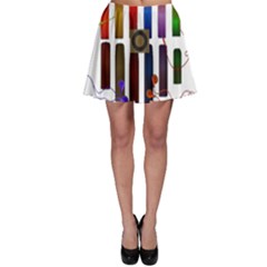 Energy Of The Sound Skater Skirt by Valentinaart