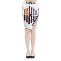 Energy of the sound Midi Wrap Pencil Skirt View1