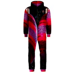 Glass Ball Decorated Beautiful Red Hooded Jumpsuit (men)  by Nexatart