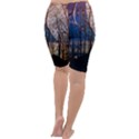 Full Moon Forest Night Darkness Cropped Leggings  View4